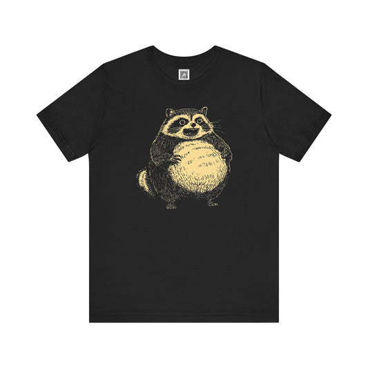Charming Raccoon Graphic Tee Style002