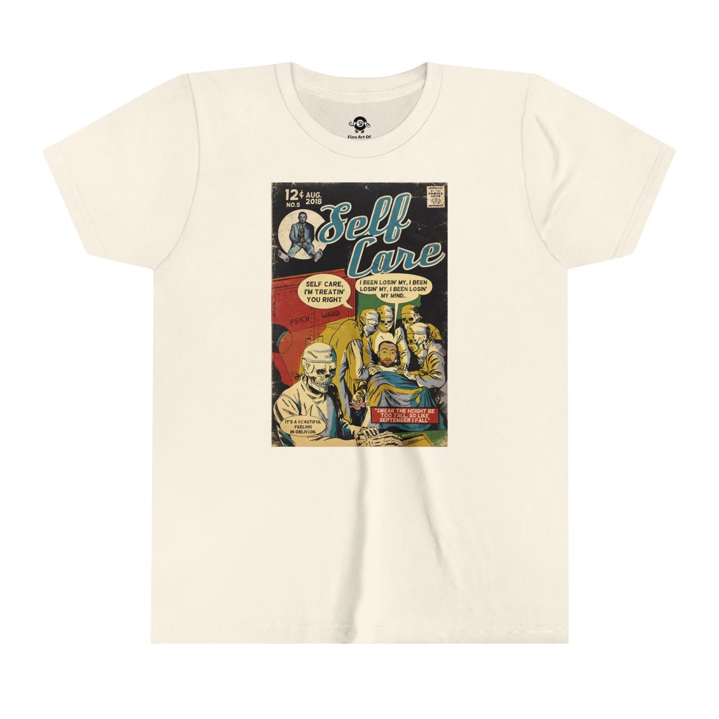 KIDS - Self Care - Youth Short Sleeve Tee - clothing by TeeHivey.com (Image 1)