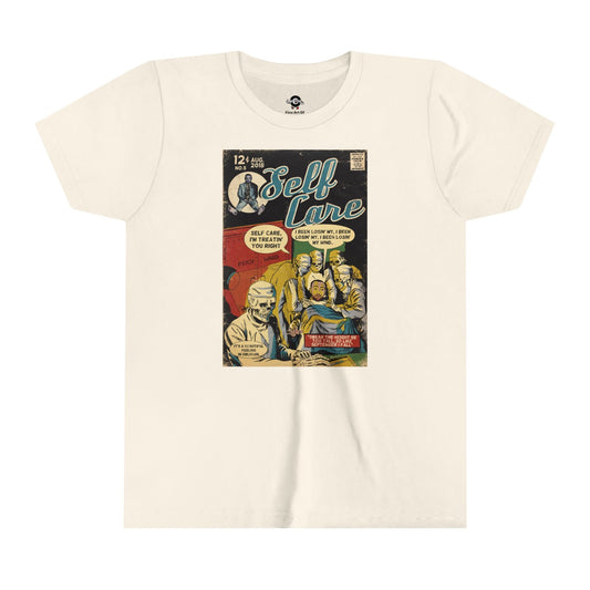 KIDS - Self Care - Youth Short Sleeve Tee - clothing by TeeHivey.com (Image 1)