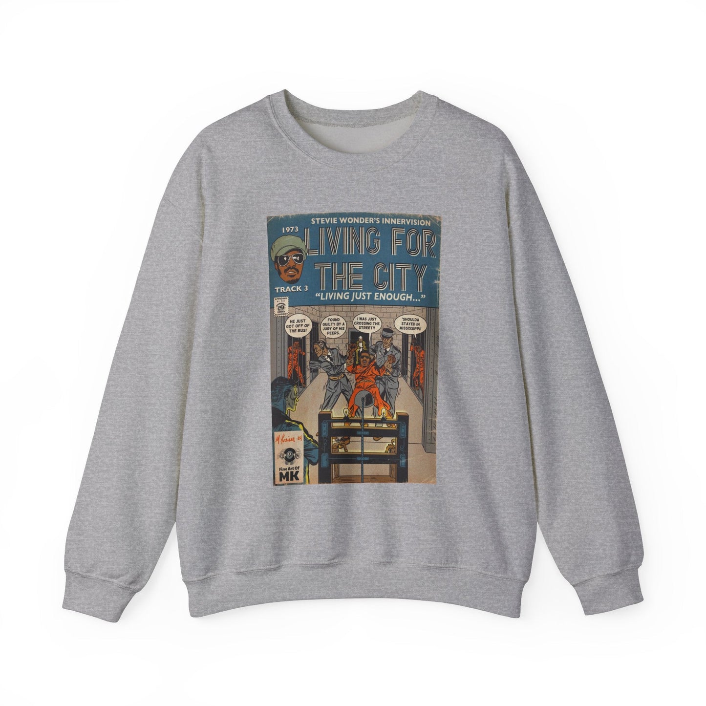 Living For The City - Unisex Heavy Blendâ„¢ Crewneck Sweatshirt