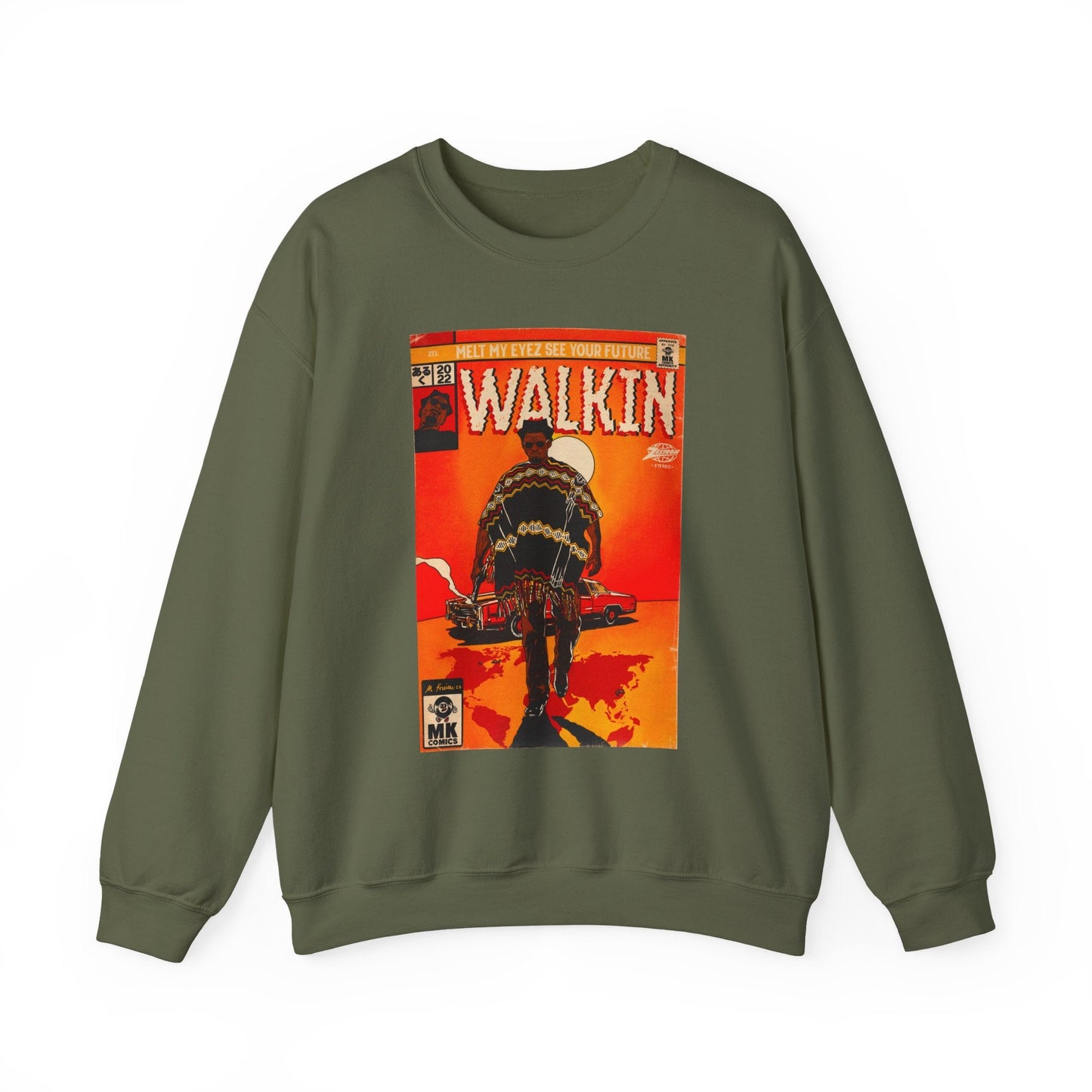 Walkin - Unisex Heavy Blendâ„¢ Crewneck Sweatshirt