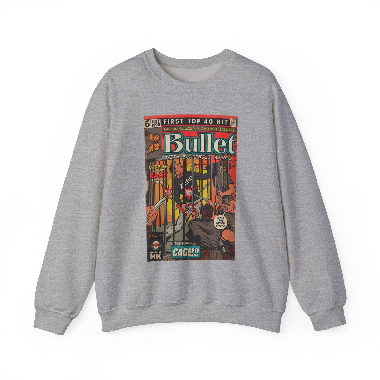 Bullet With Butterfly Wings - Unisex Heavy Blendâ„¢ Crewneck Sweatshirt