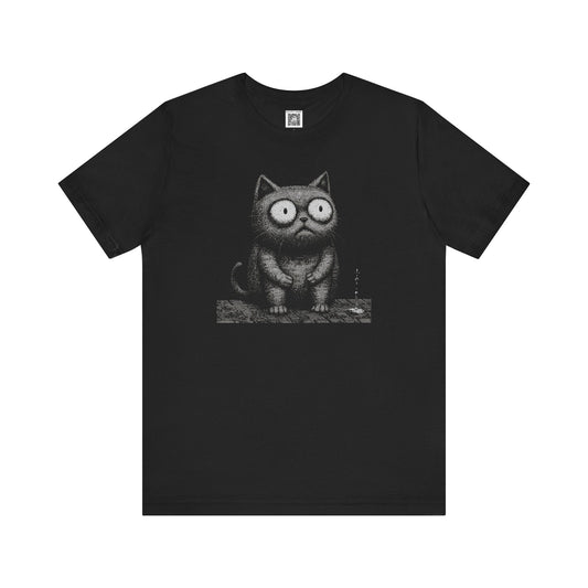 Whimsical Cat Graphic Tee Style018