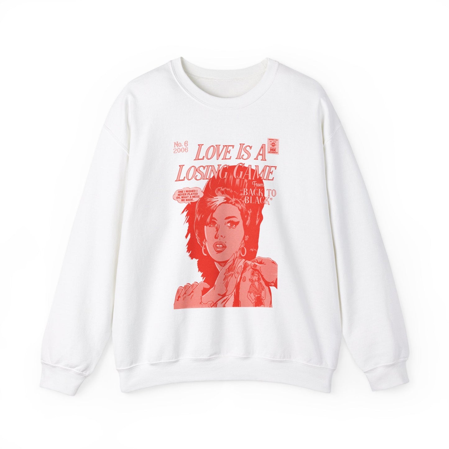Love is a Losing Game - RED VARIANT - Unisex Heavy Blendâ„¢ Crewneck Sweatshirt