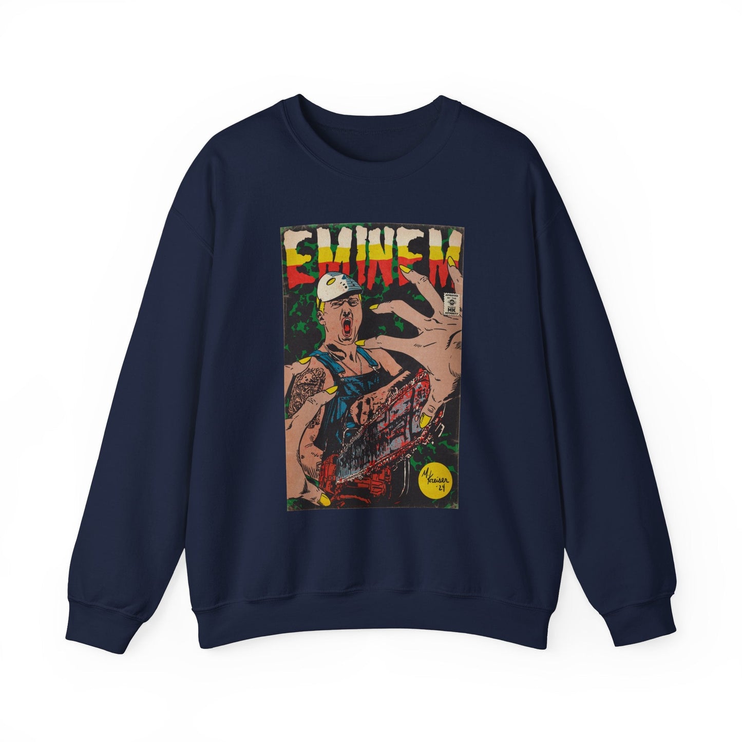 Em - Comic Book Art - Unisex Heavy Blendâ„¢ Crewneck Sweatshirt