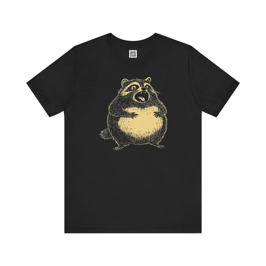 Charming Raccoon Graphic Tee Style004
