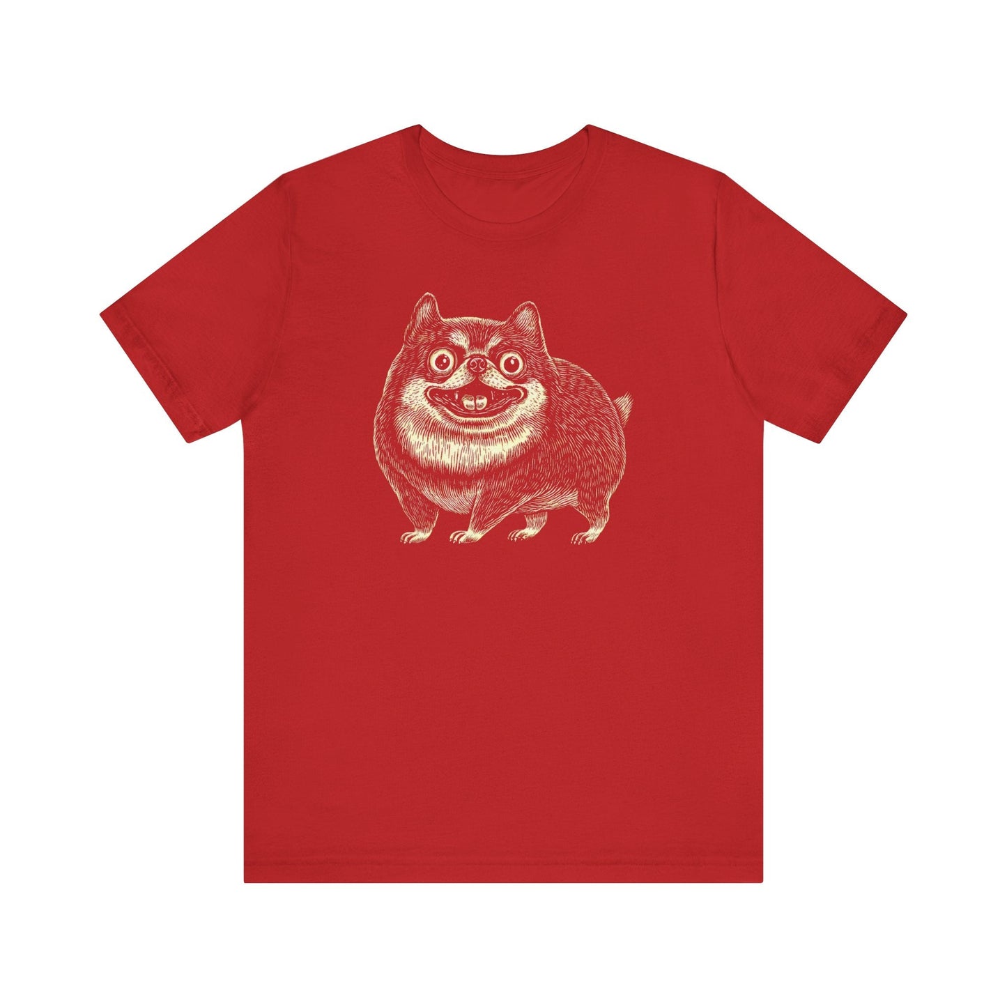 Quirky Smiling Shiba T-Shirt Ã¢â‚¬â€œ Funny Cartoon Dog Tee