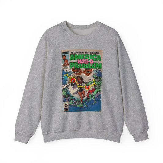 America Has a Problem - Unisex Heavy Blendâ„¢ Crewneck Sweatshirt