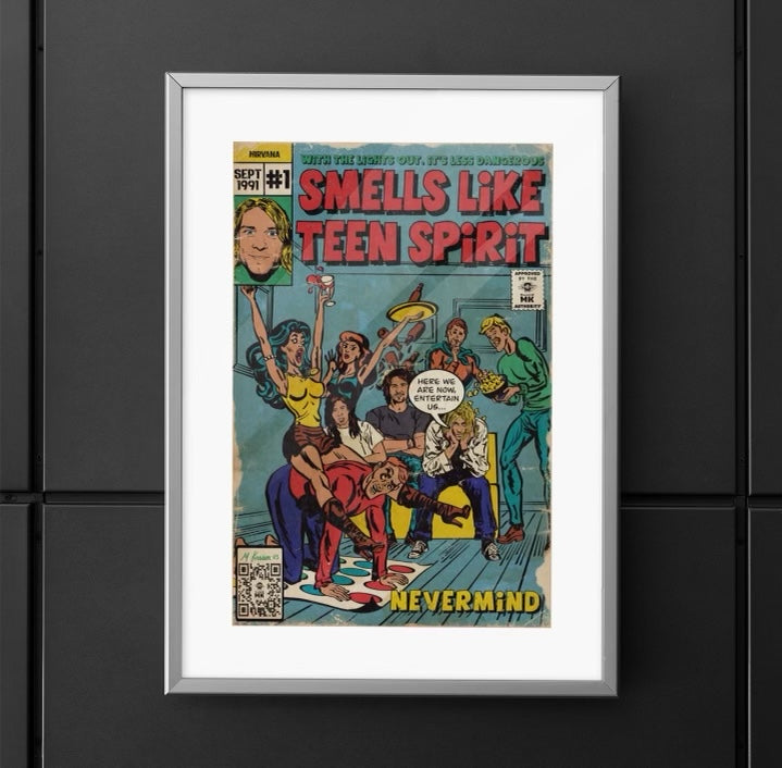 Smells Like Teen Spirit -  Vertical Matte Poster - clothing by TeeHivey.com (Image 1)