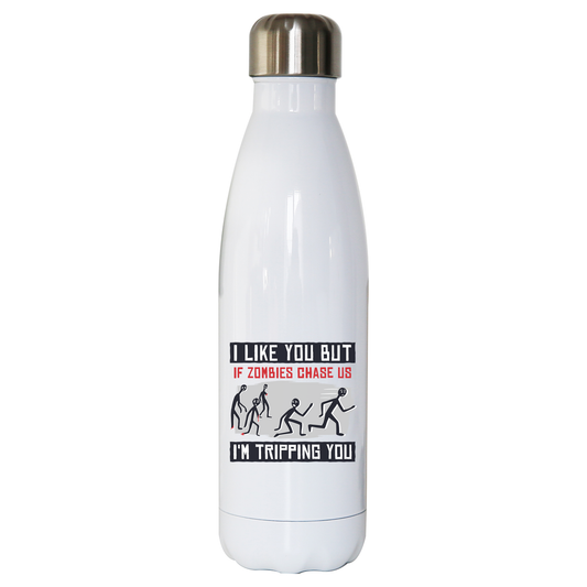 I like you but quote funny water bottle stainless steel reusable