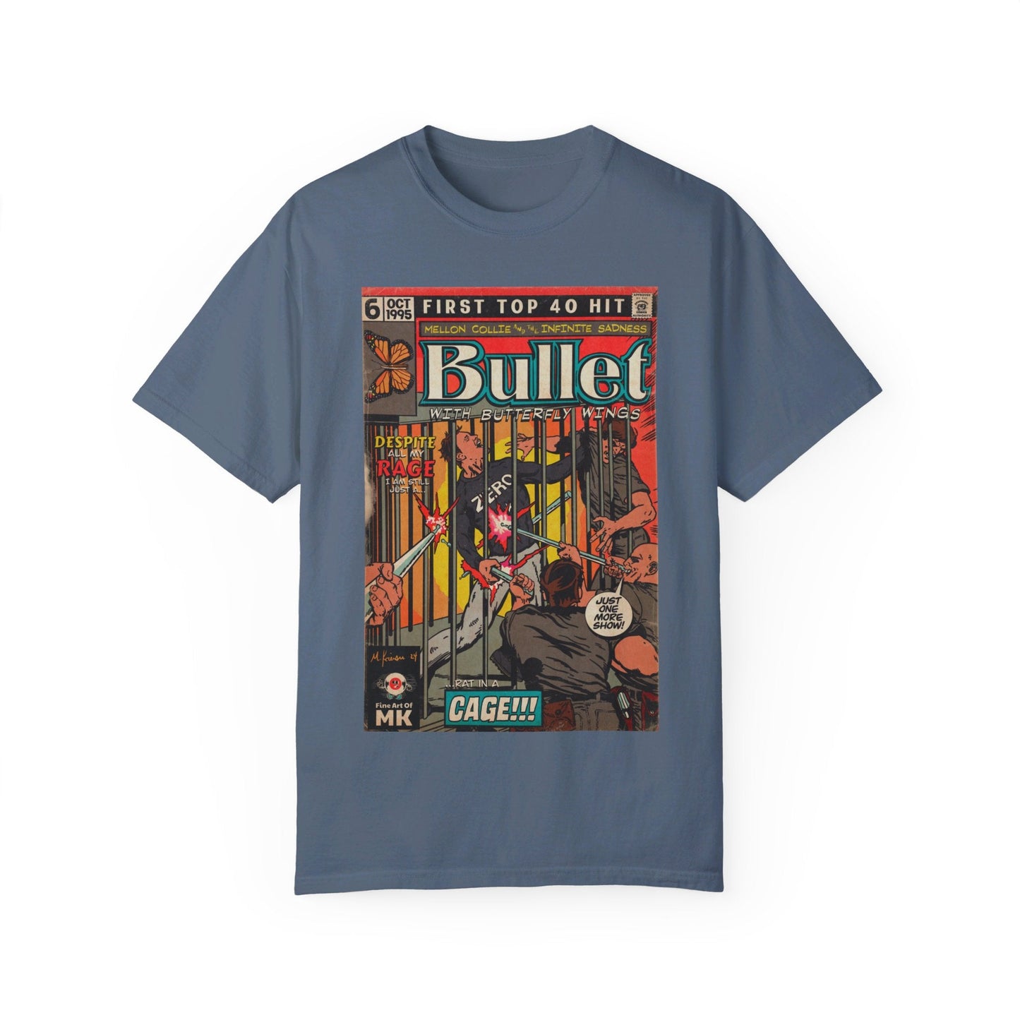 Bullet With Butterfly Wings - Unisex Comfort Colors T-shirt