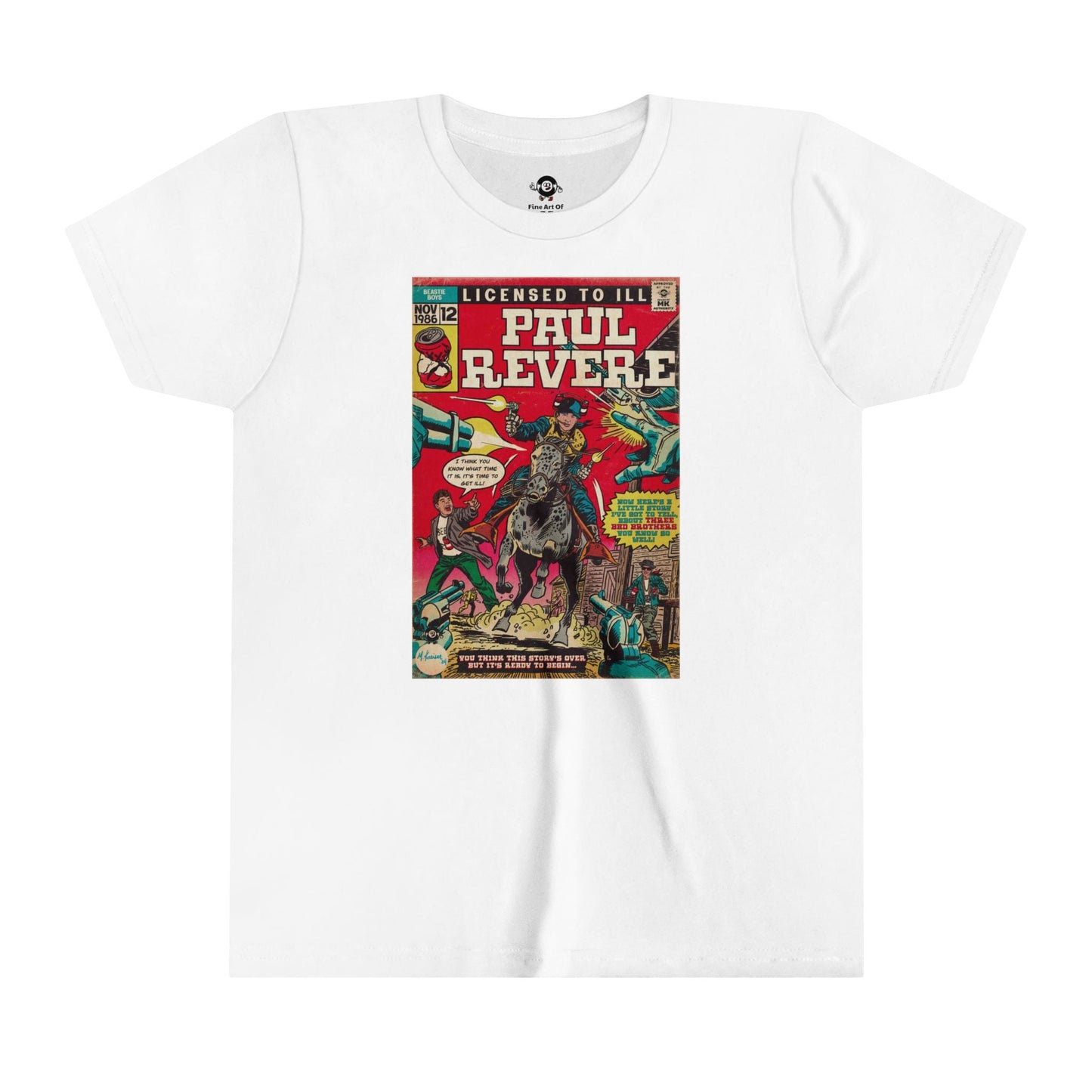 KIDS - Paul Revere - Youth Short Sleeve Tee - clothing by TeeHivey.com (Image 1)