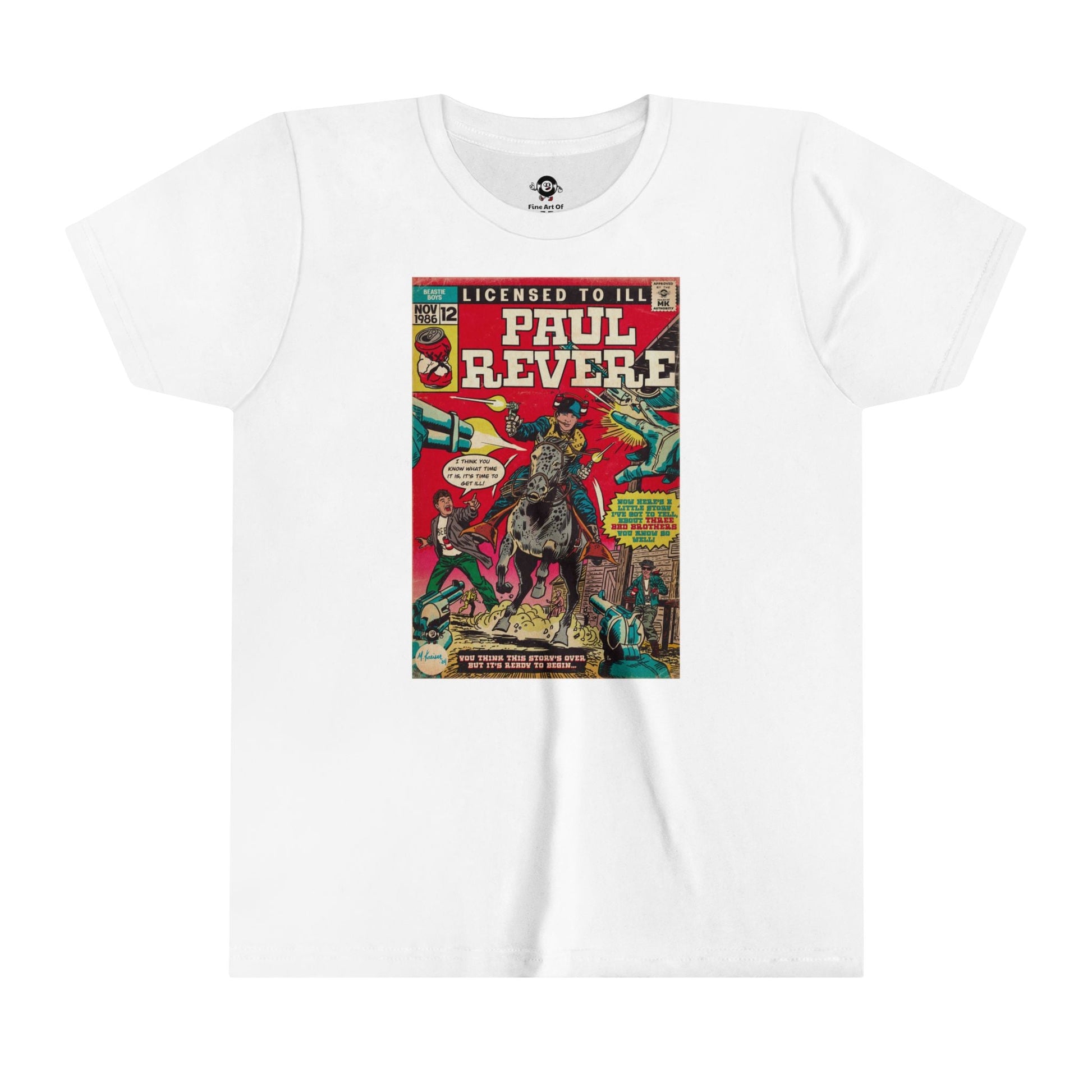 KIDS - Paul Revere - Youth Short Sleeve Tee - clothing by TeeHivey.com (Image 1)