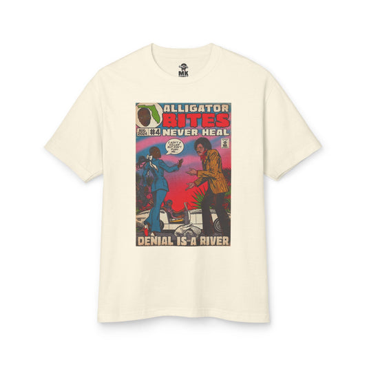 Denial Unisex Garment-Dyed Heavyweight Cotton Tee