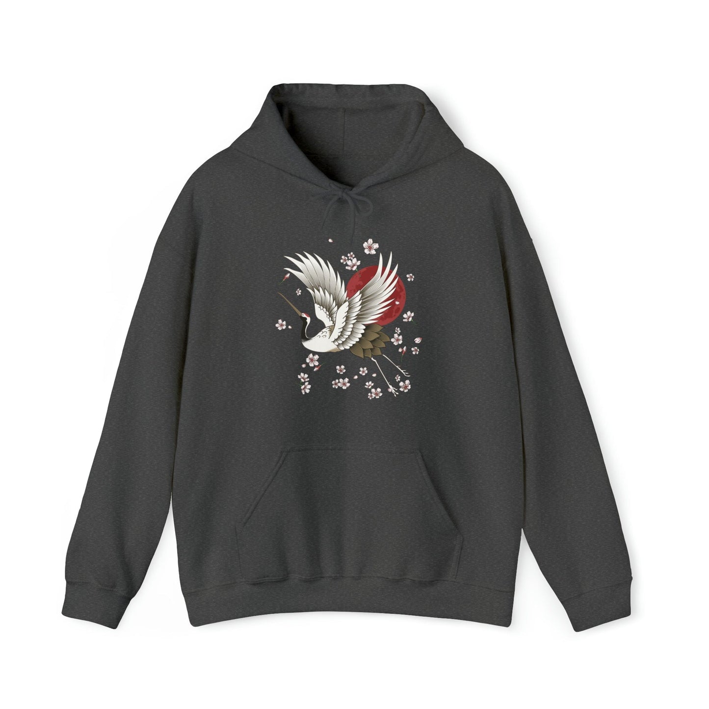 Sakura Graceful Crane Unisex Hoodie