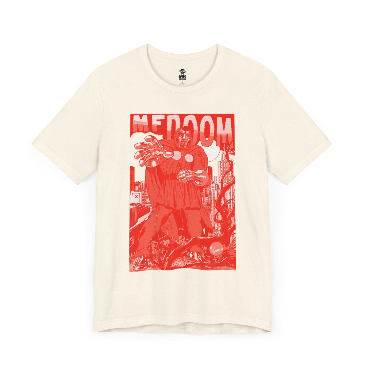 DOOM - Comic Book Art - RED VARIANT - Unisex Jersey Short Sleeve Tee