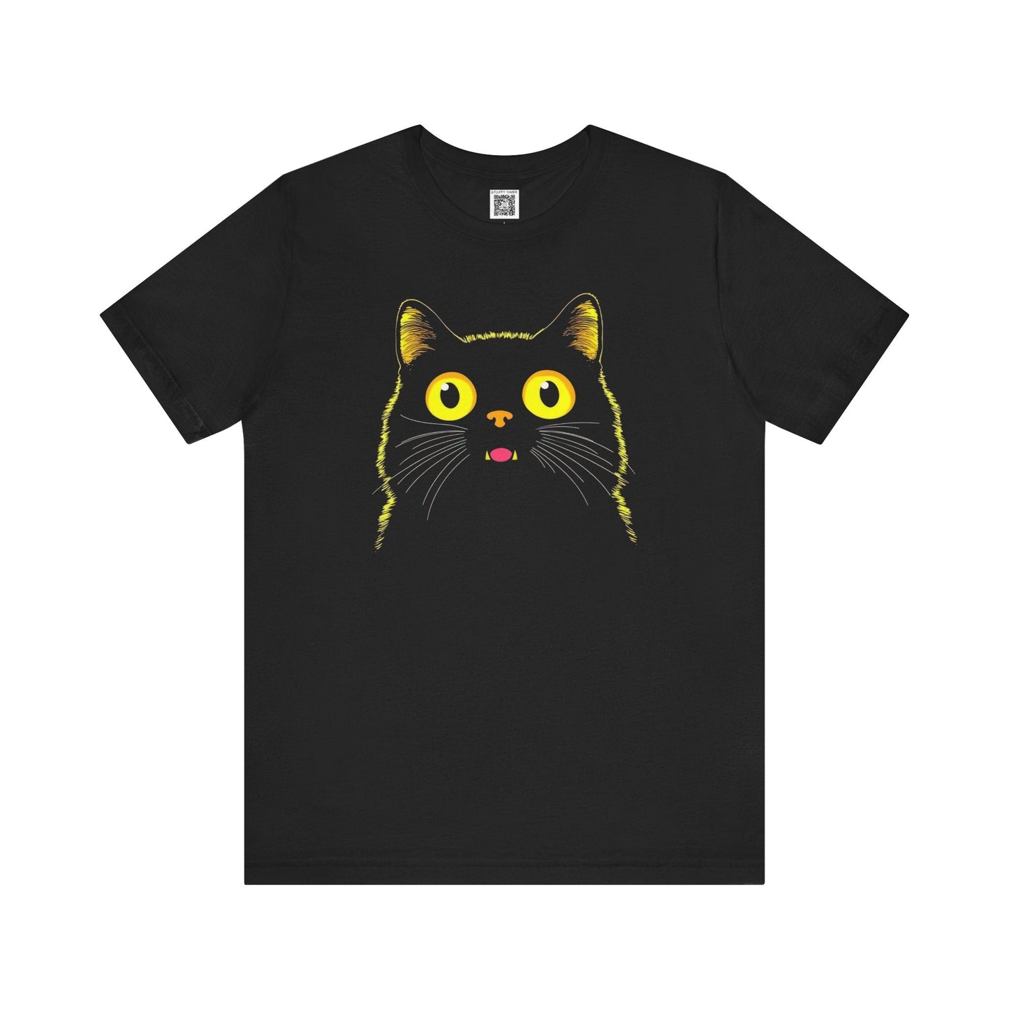 Whimsical Cat Graphic Tee Style019