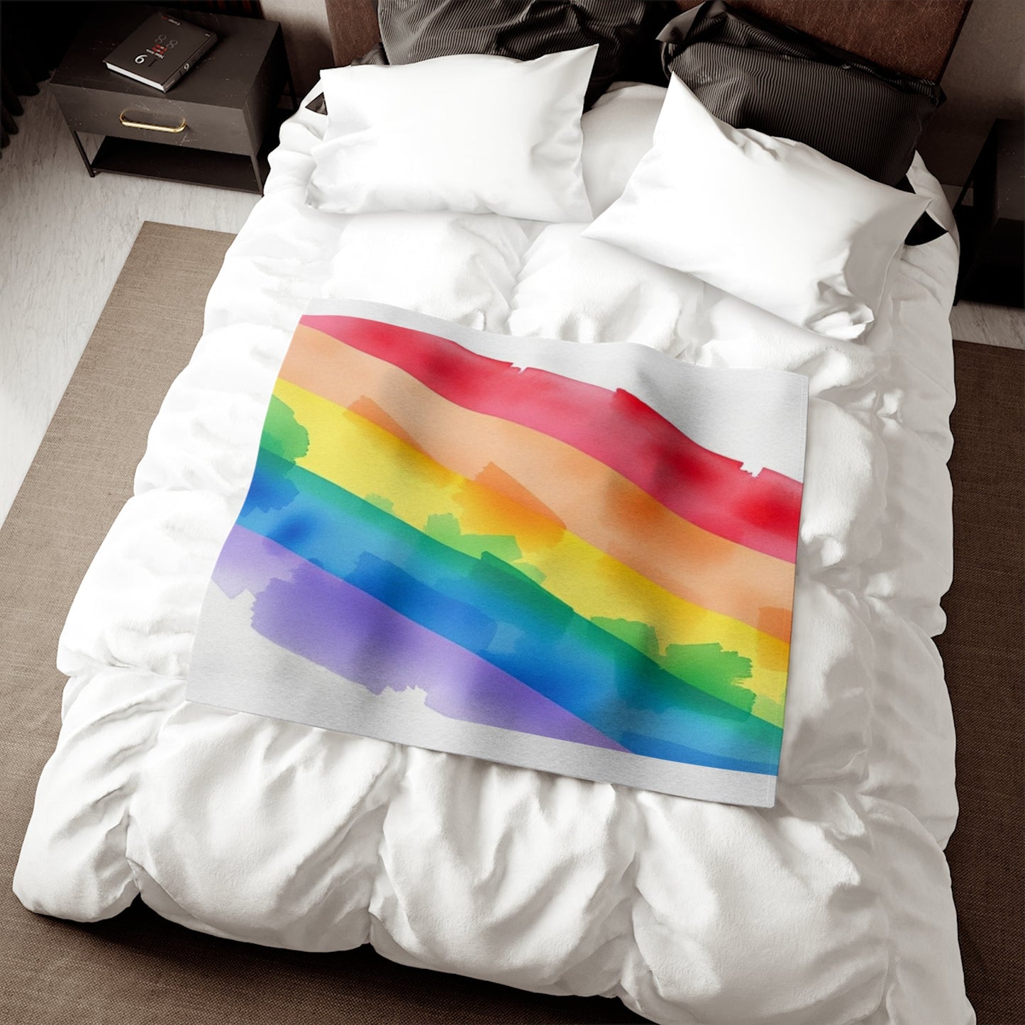 Rainbow Pride Sweatshirt Blanket Ã¢â‚¬â€œ Cozy LGBTQ+ Throw for Comfort and Celebration