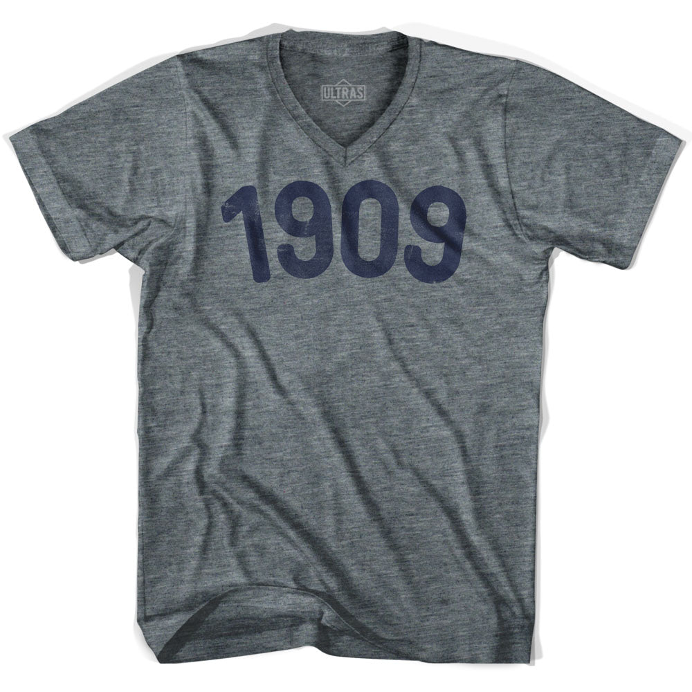 1909 Year Celebration Adult Tri-Blend V-neck Womens T-shirt