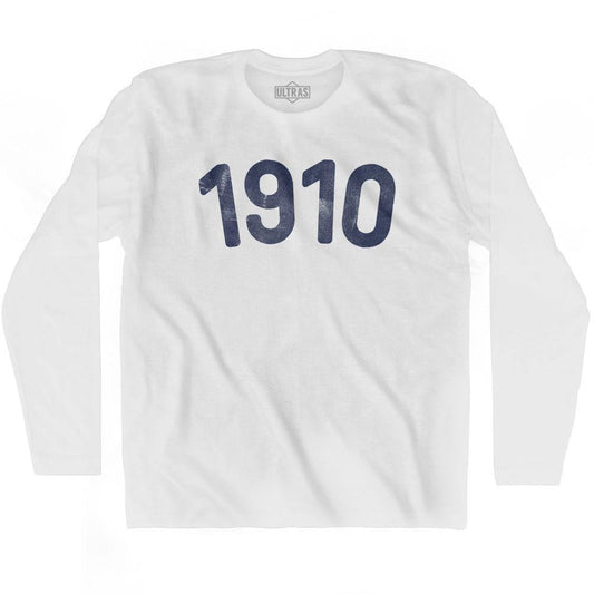 1910 Year Celebration Adult Cotton Long Sleeve T-shirt Style001