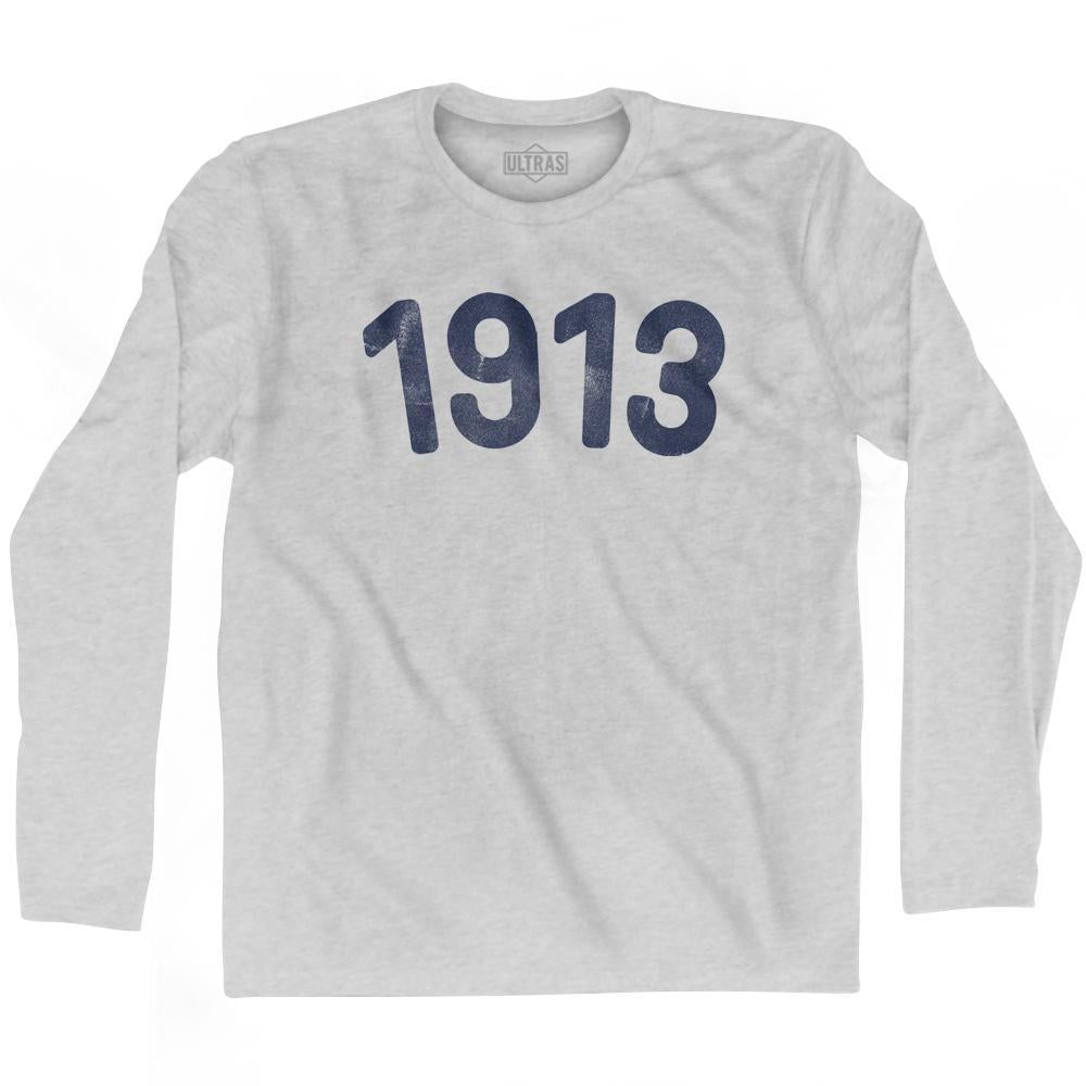 1913 Year Celebration Adult Cotton Long Sleeve T-shirt
