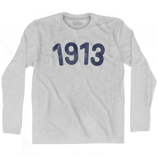 1913 Year Celebration Adult Cotton Long Sleeve T-shirt