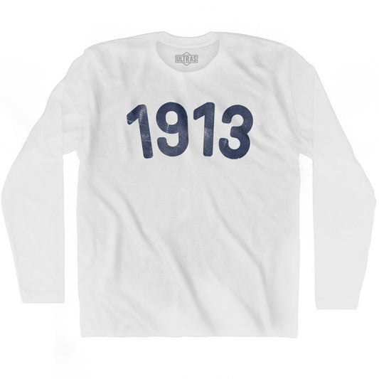 1913 Year Celebration Adult Cotton Long Sleeve T-shirt Style001