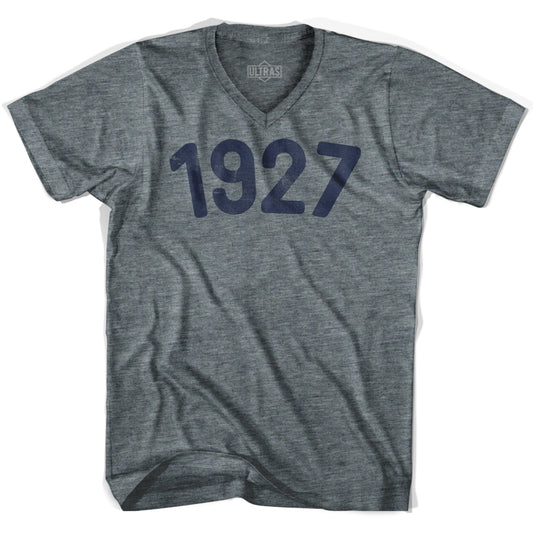 1927 Year Celebration Adult Tri-Blend V-neck Womens T-shirt