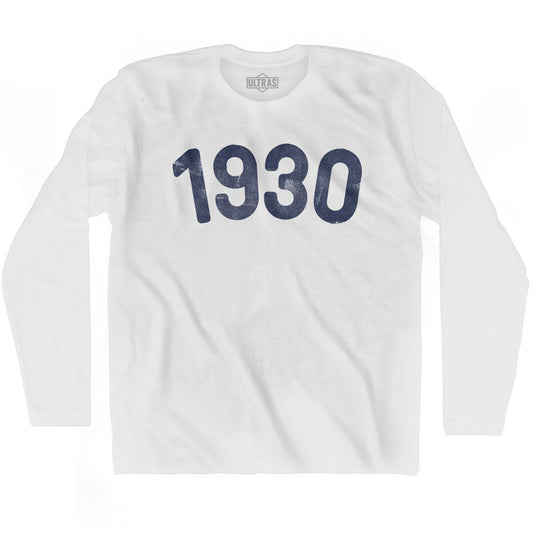 1930 Year Celebration Adult Cotton Long Sleeve T-shirt Style001