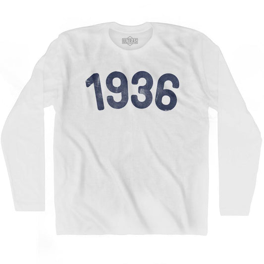 1936 Year Celebration Adult Cotton Long Sleeve T-shirt Style001