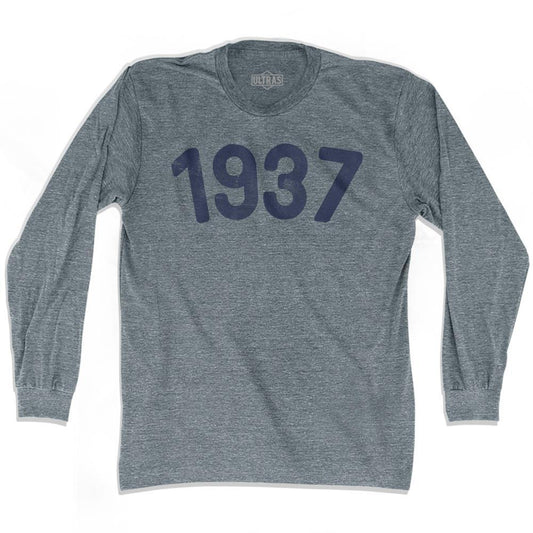1937 Year Celebration Adult Tri-Blend Long Sleeve T-shirt