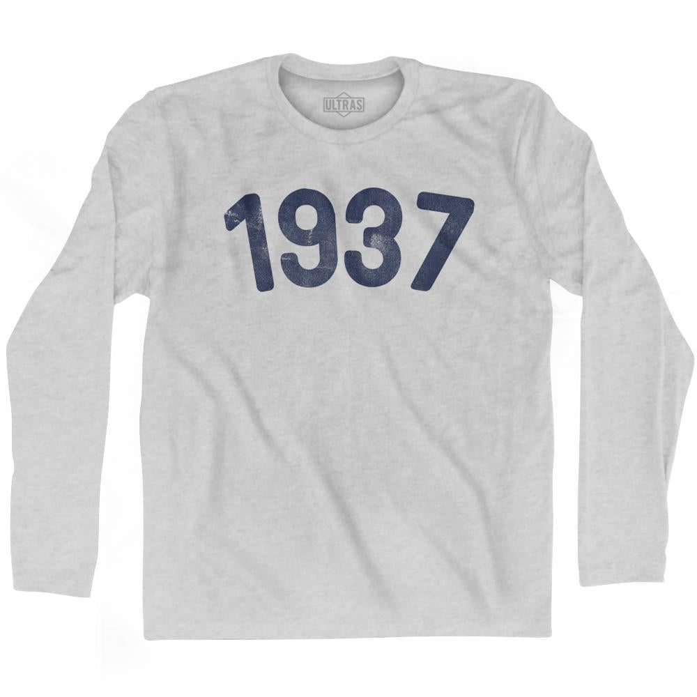 1937 Year Celebration Adult Cotton Long Sleeve T-shirt