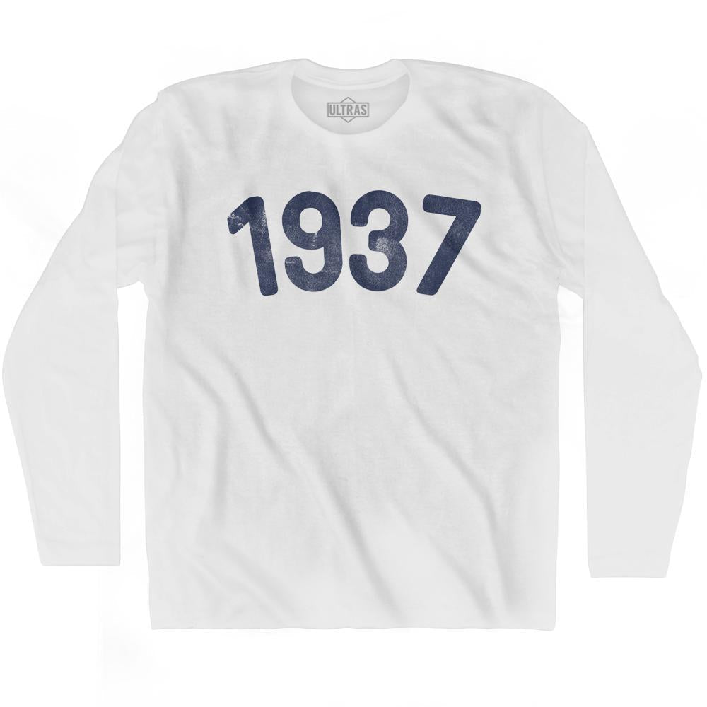 1937 Year Celebration Adult Cotton Long Sleeve T-shirt Style001