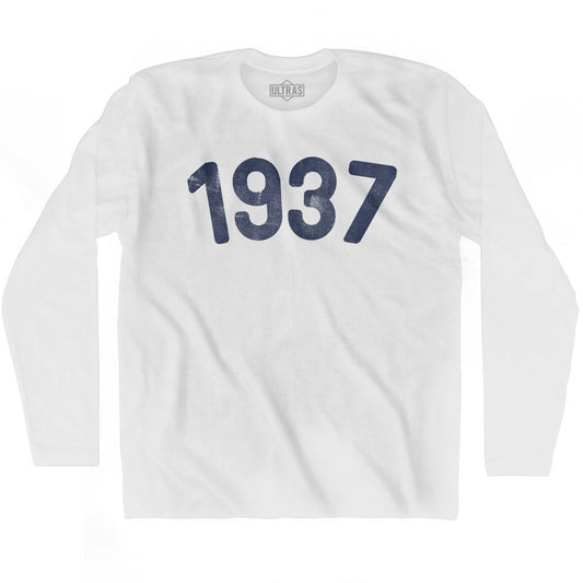 1937 Year Celebration Adult Cotton Long Sleeve T-shirt Style001