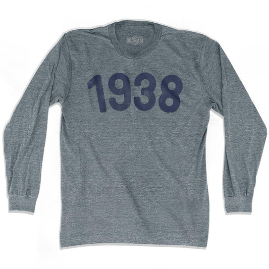 1938 Year Celebration Adult Tri-Blend Long Sleeve T-shirt