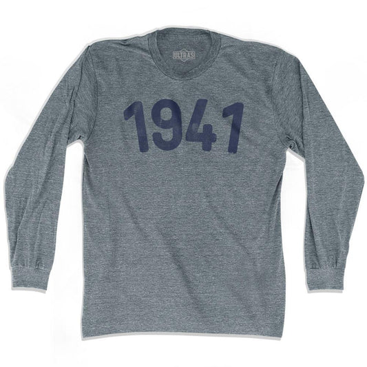 1941 Year Celebration Adult Tri-Blend Long Sleeve T-shirt