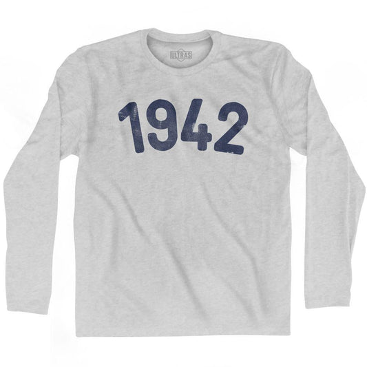 1942 Year Celebration Adult Cotton Long Sleeve T-shirt