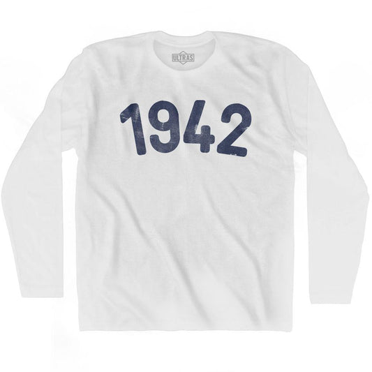 1942 Year Celebration Adult Cotton Long Sleeve T-shirt Style001