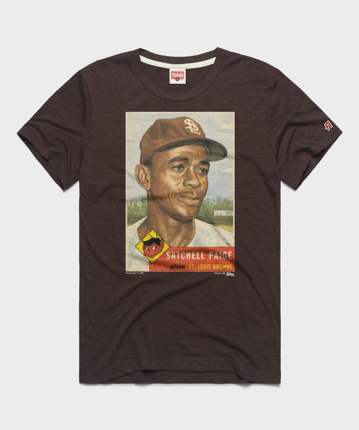 1953 Topps Baseball Satchel Paige Browns