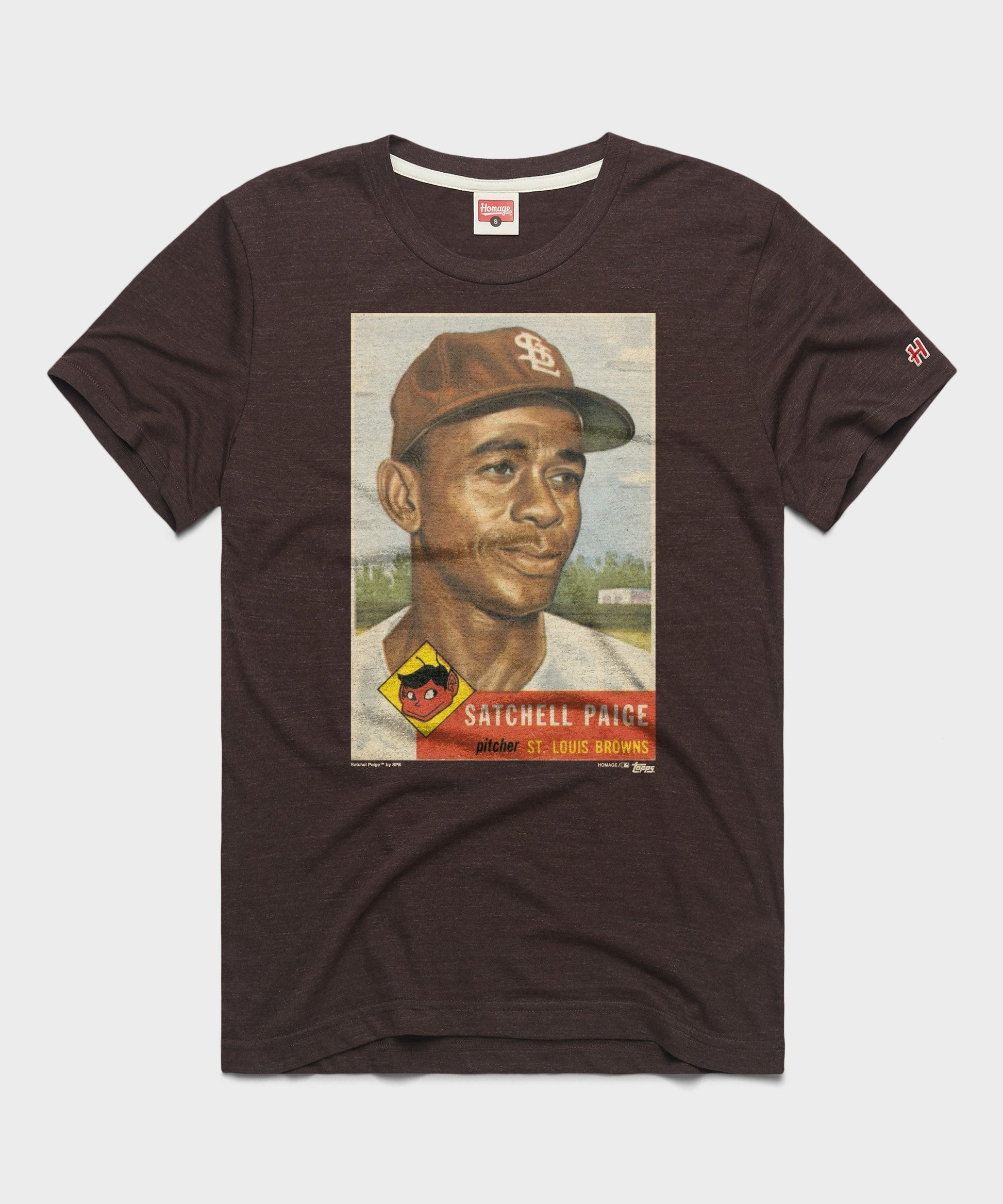 1953 Topps Baseball Satchel Paige Browns
