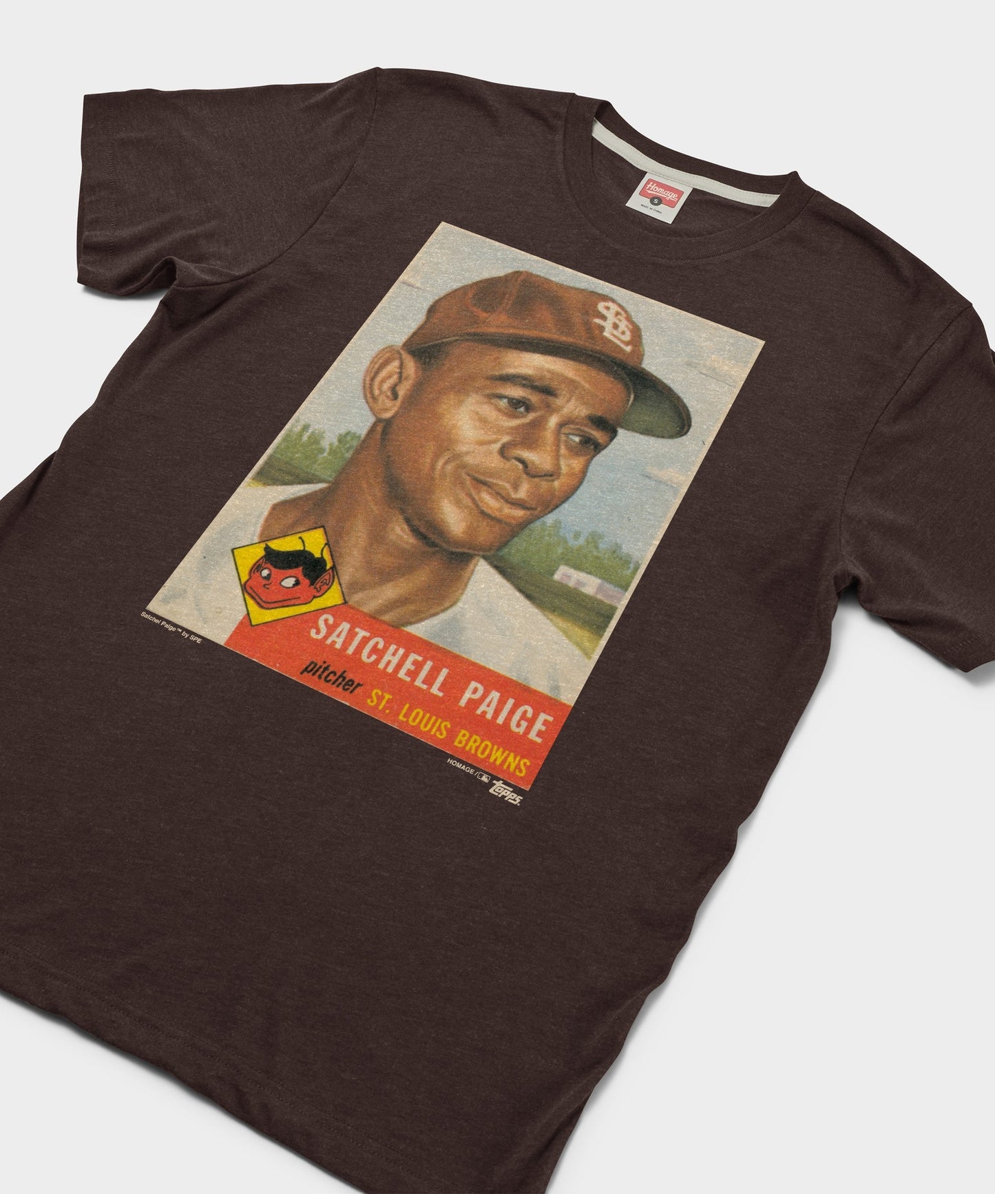 1953 Topps Baseball Satchel Paige Browns