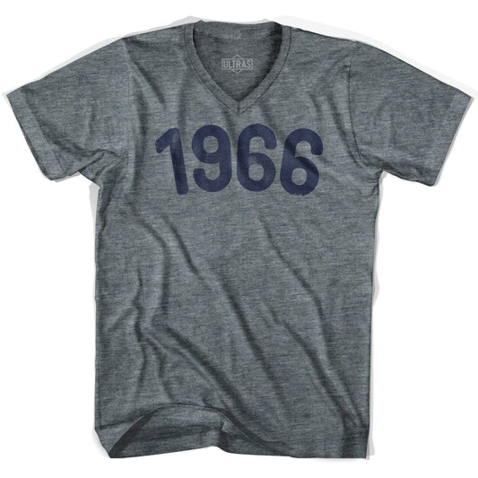 1966 Year Celebration Adult Tri-Blend V-neck T-shirt