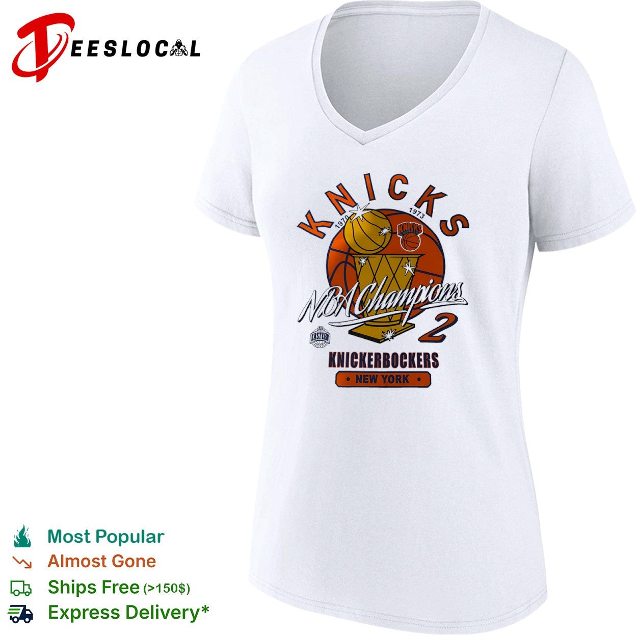 1970 1973 NBA Champions 2 Knickerbockers New York Knicks Eastern Conference shirt