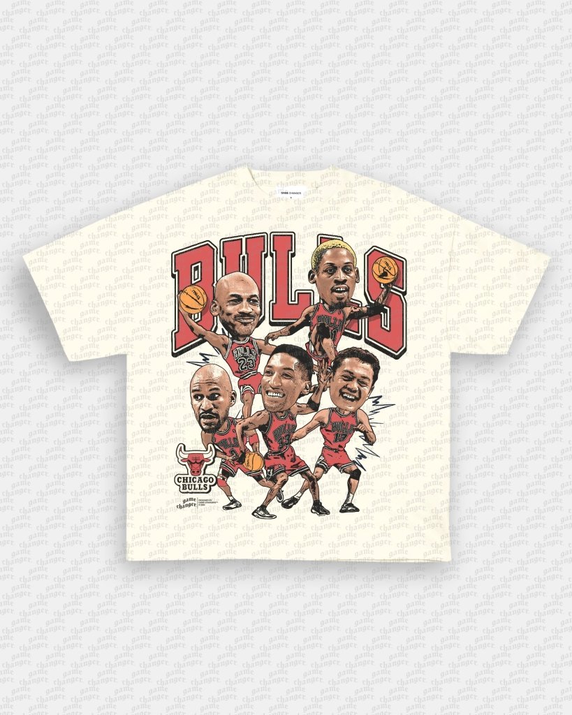 1996 BIG HEAD BULLS TEE Style001