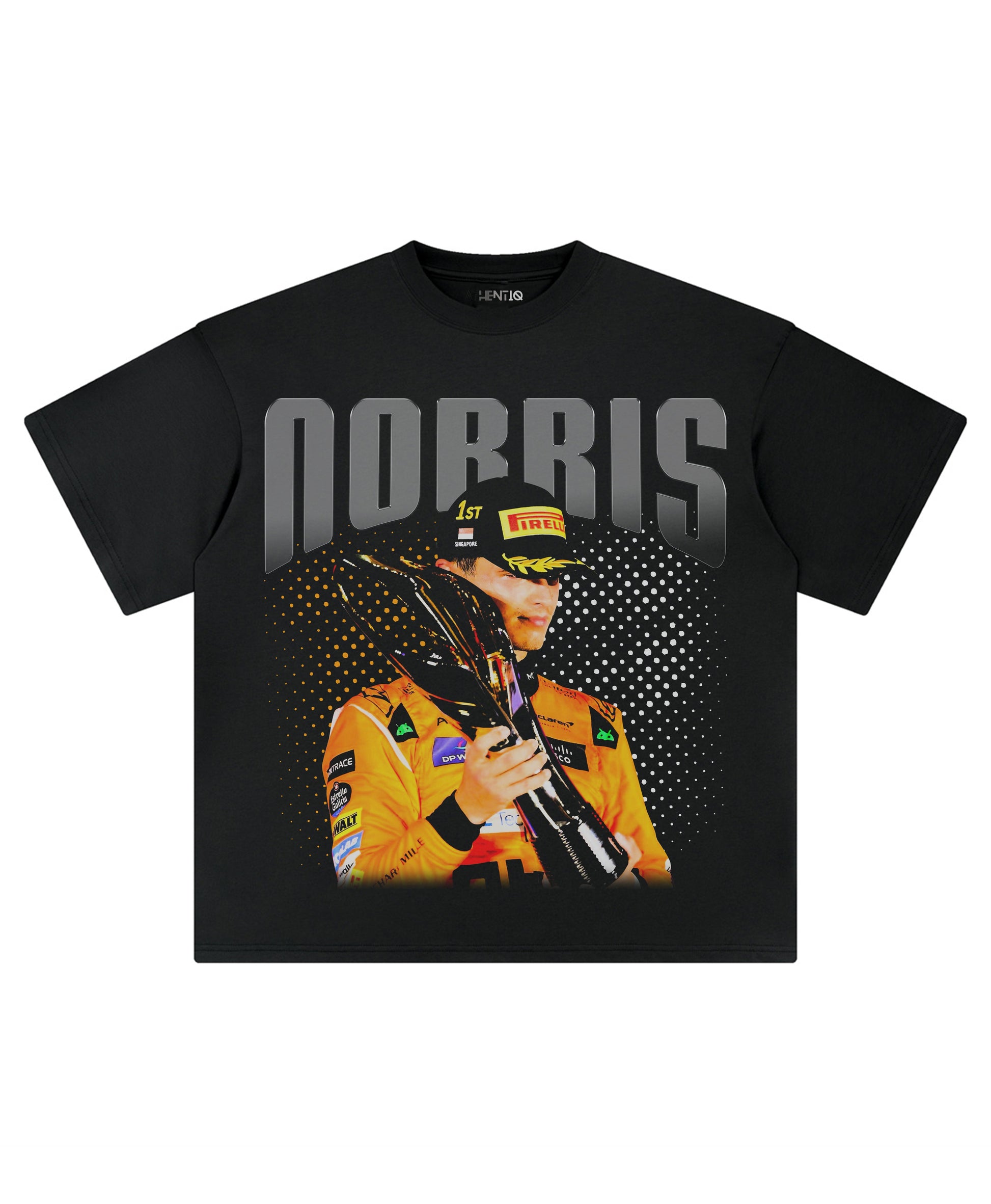 LANDO NORRIS SINGAPORE TEE - clothing by TeeHivey.com (Image 1)