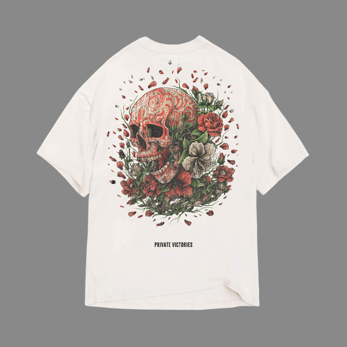 PRIVATE VICTORIES SKULL TEE - clothing by TeeHivey.com (Image 1)