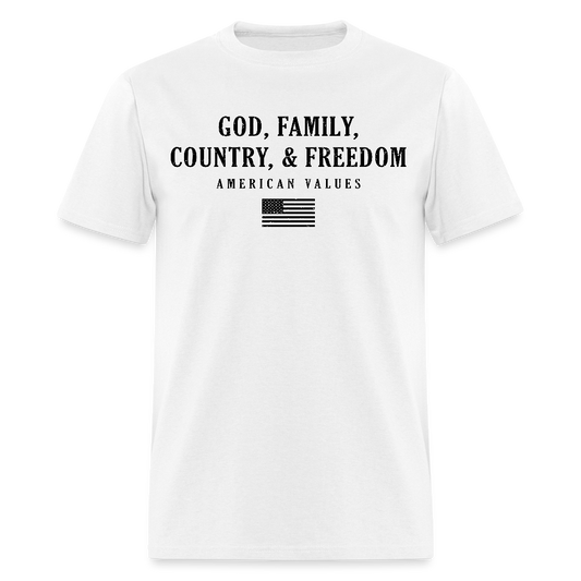 God, Family, Country, and Freedom T Shirt