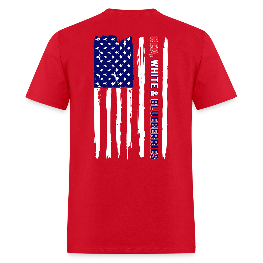 Freedom Charlie Red White and Blueberries US Flag T Shirt