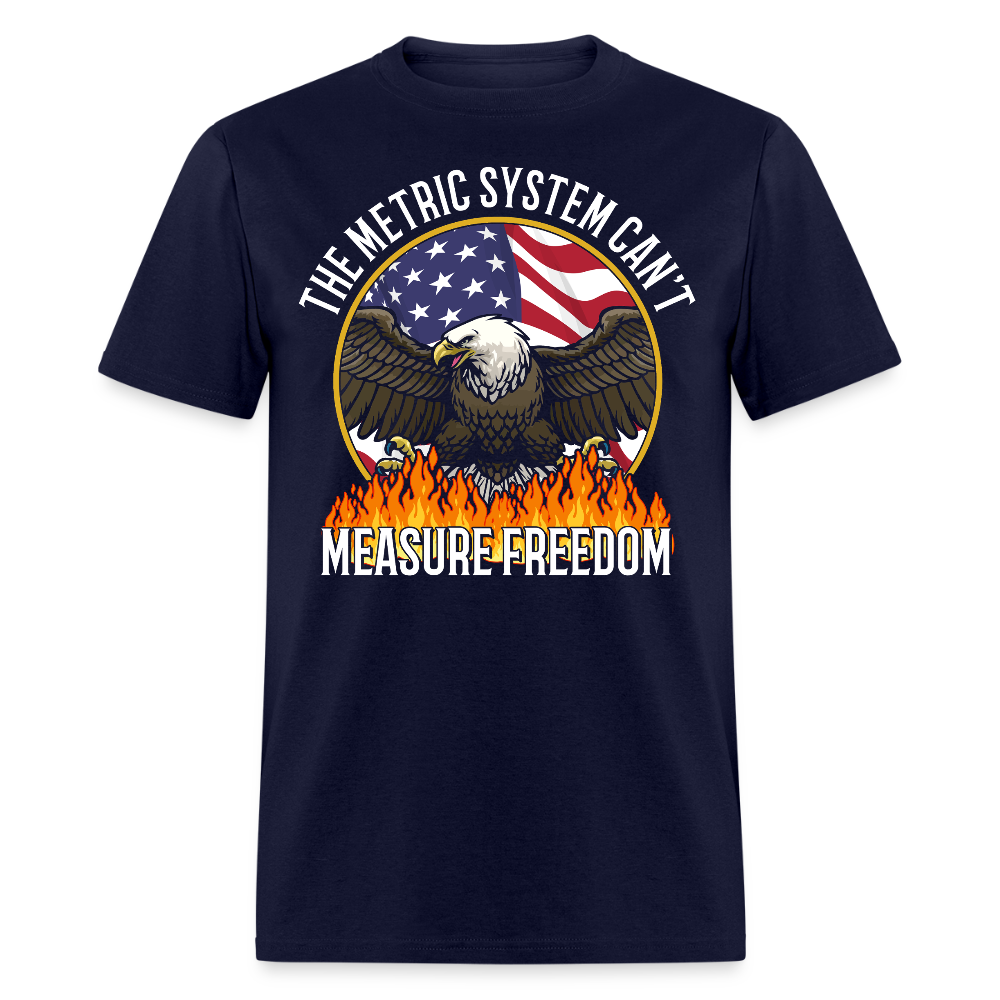 The Metric System Can't Measure Freedom USA Eagle T Shirt