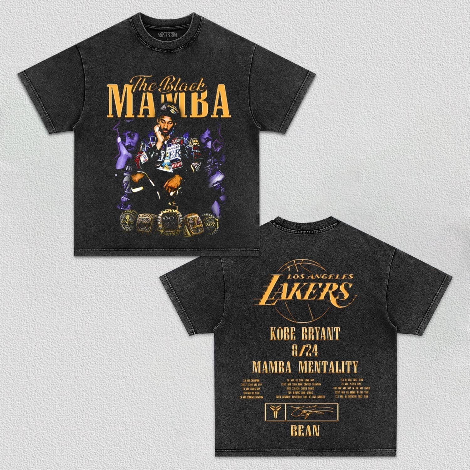 MAMBA MENTALITY-KOBE TEE - clothing by TeeHivey.com (Image 2)